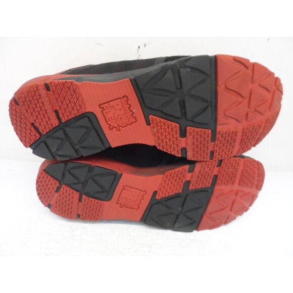 Timberland PRO Men\'s Radius Comp Toe Work Shoe Black/Red Size 9.5W